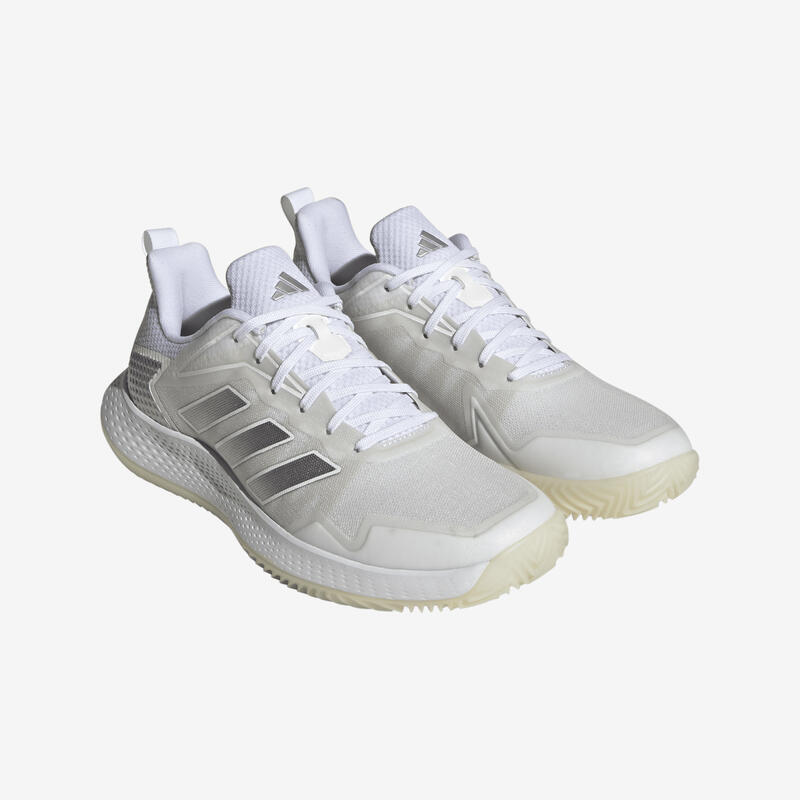 Chaussures de tennis Femme terre battue - Defiant Speed blanc argent