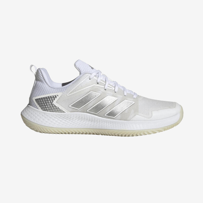 Chaussures de tennis Femme terre battue - Defiant Speed blanc argent