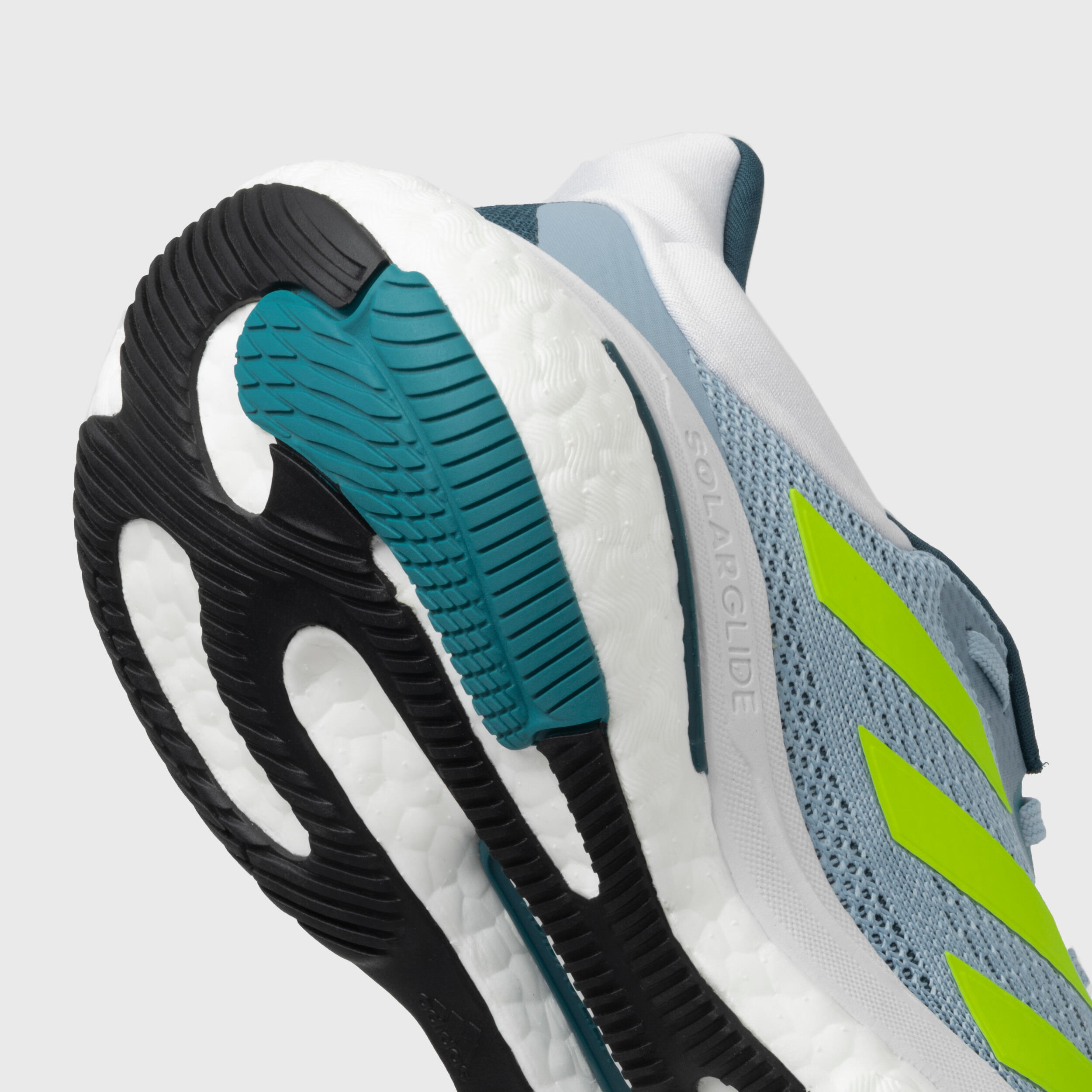 MEN'S ADIDAS SOLAR GLIDE 6 RUNNING SHOES - GREY YELLOW 5/14