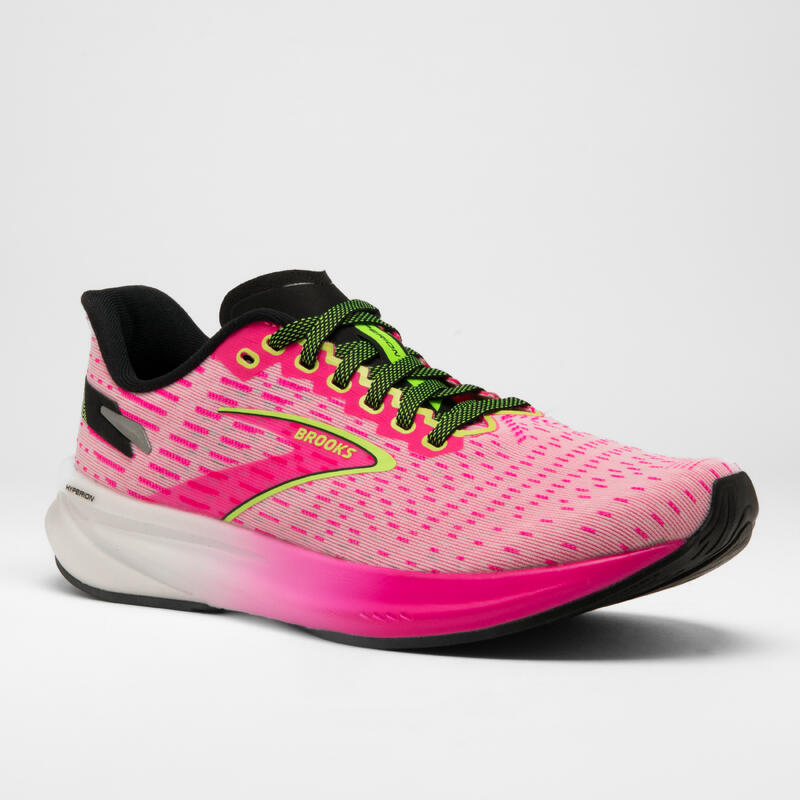 Chaussures running Femme - Brooks Hyperion Tempo rose