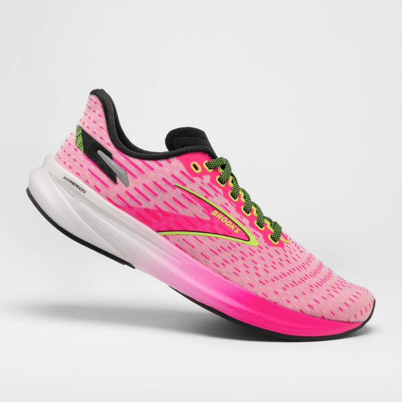 Chaussures running Femme - Brooks Hyperion Tempo rose