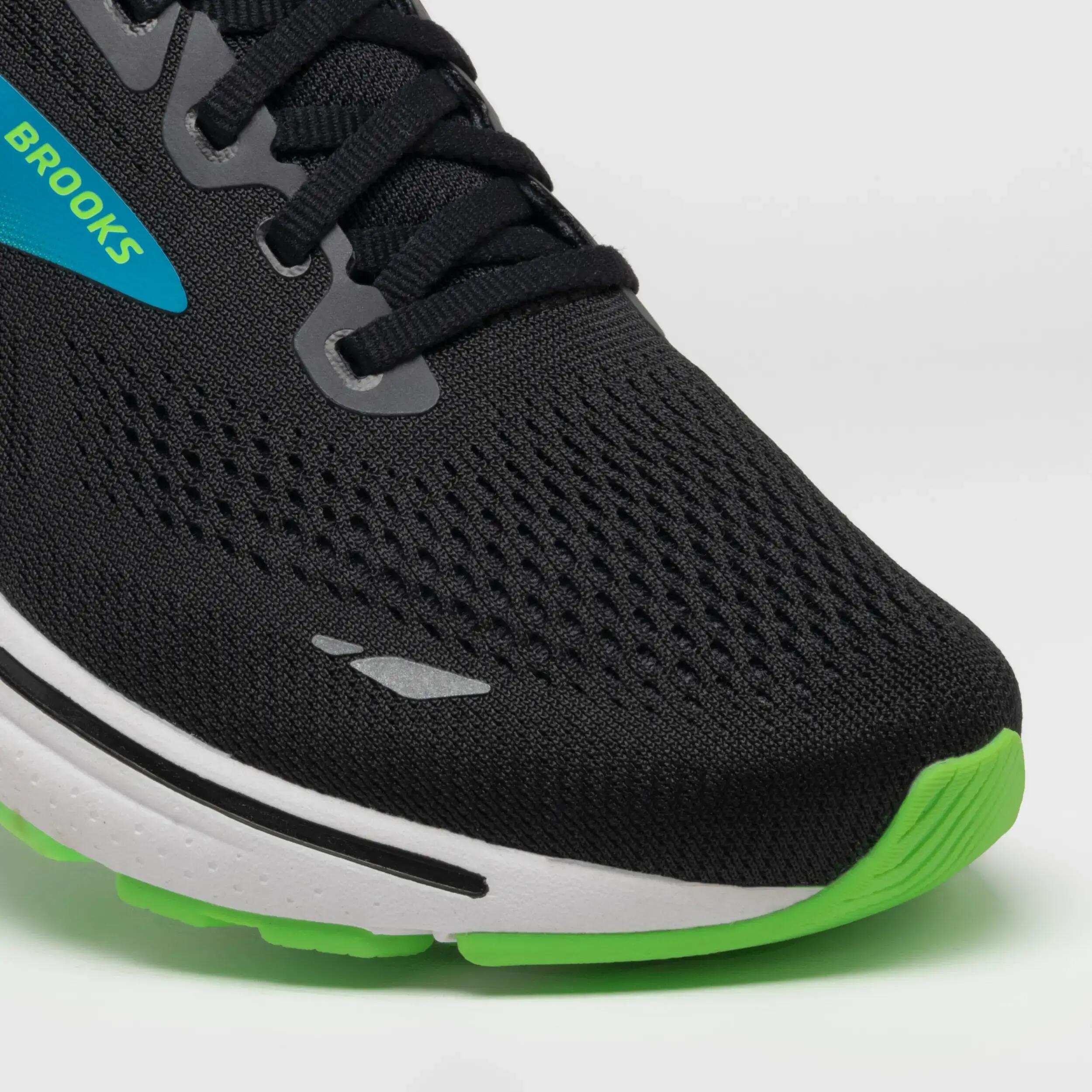 Men's Brooks Ghost 15 Running Shoes - black blue 4/7