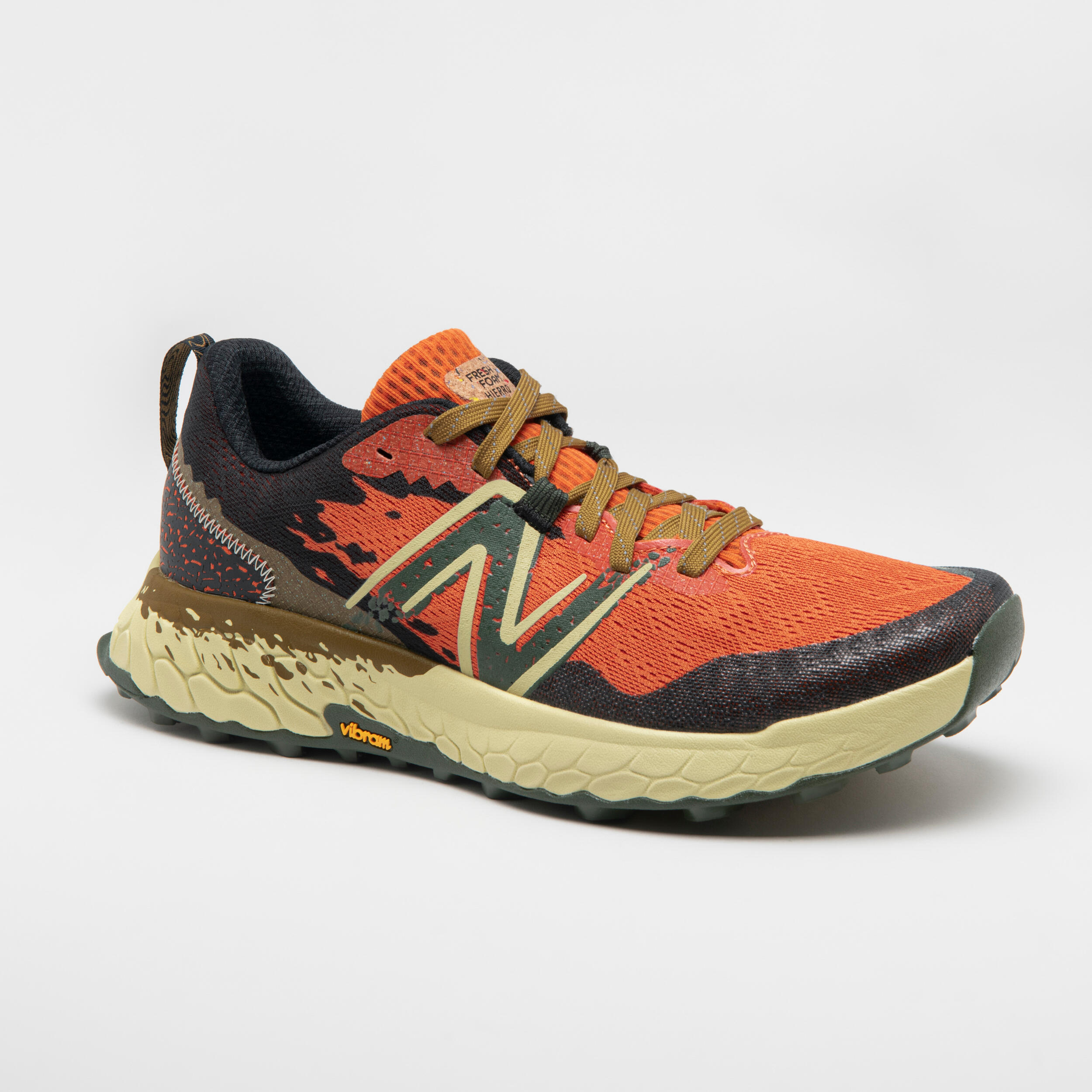 MEN'S NEW BALANCE HIERRO V7 TRAIL RUNNING SHOES - ORANGE 2/10