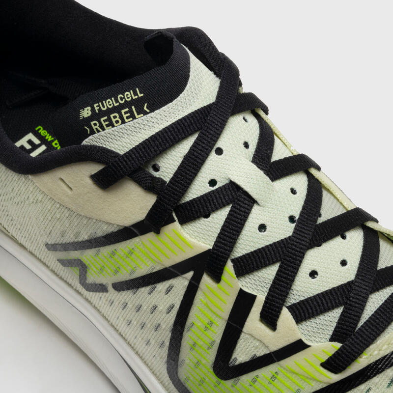 Hardloopschoenen voor heren Rebel V3 wit geel