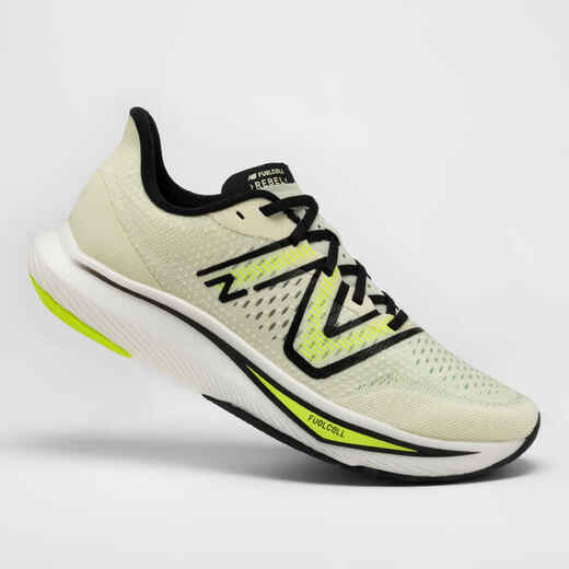 
      MEN'S NEW BALANCE REBEL V3 RUNNING SHOES - WHITE YELLOW
  