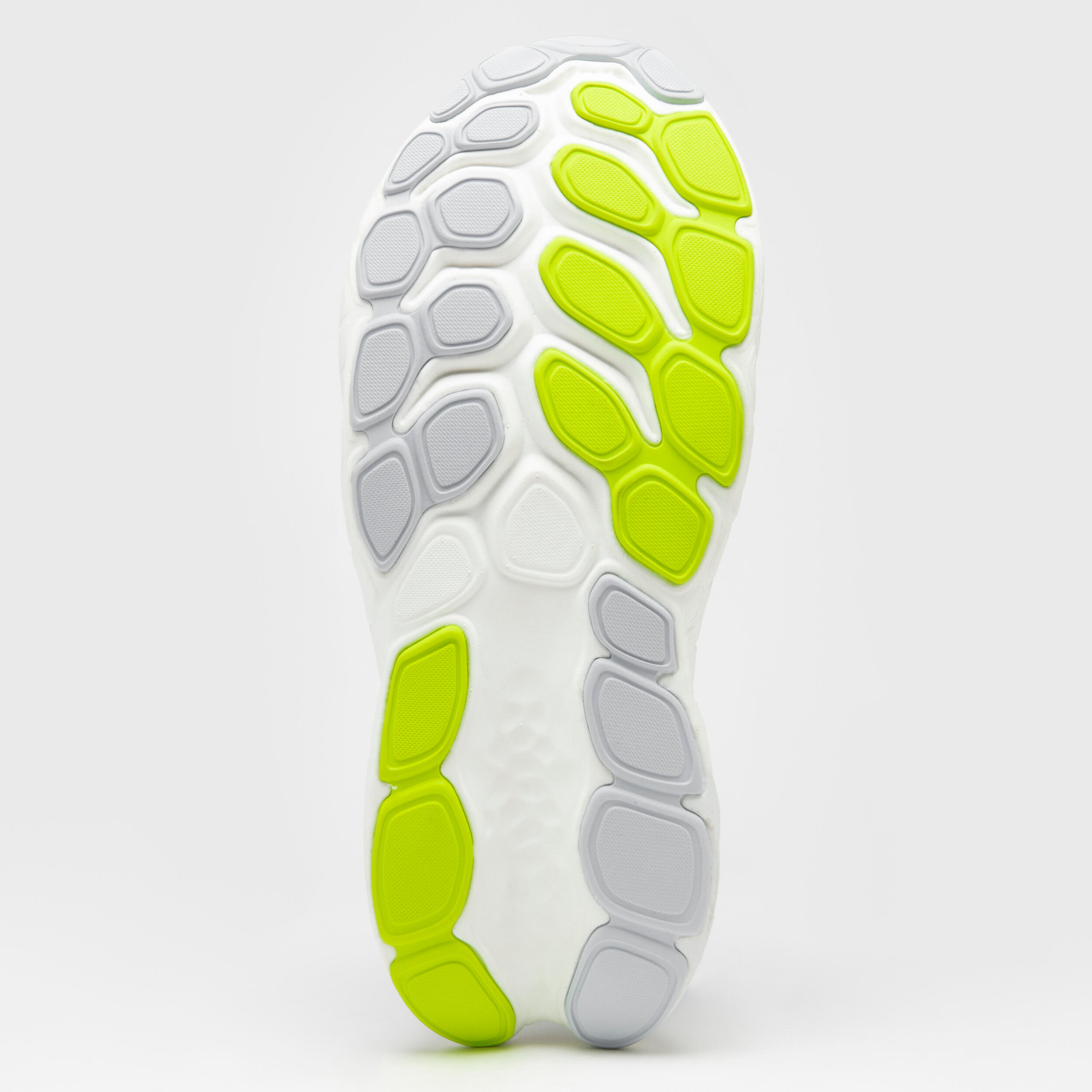 MEN'S NEW BALANCE MORE V4 RUNNING SHOES - WHITE YELLOW 6/7