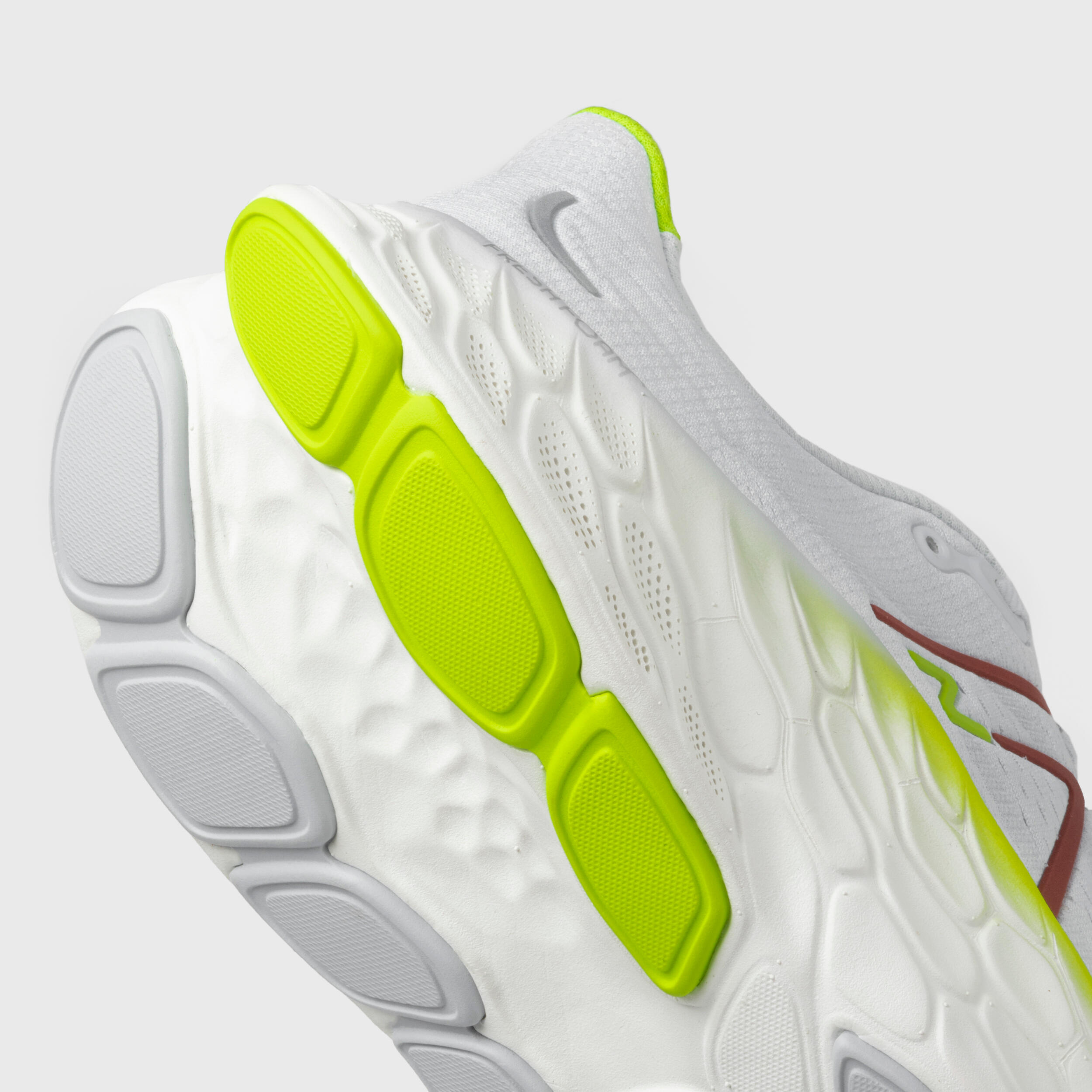 MEN'S NEW BALANCE MORE V4 RUNNING SHOES - WHITE YELLOW 4/7
