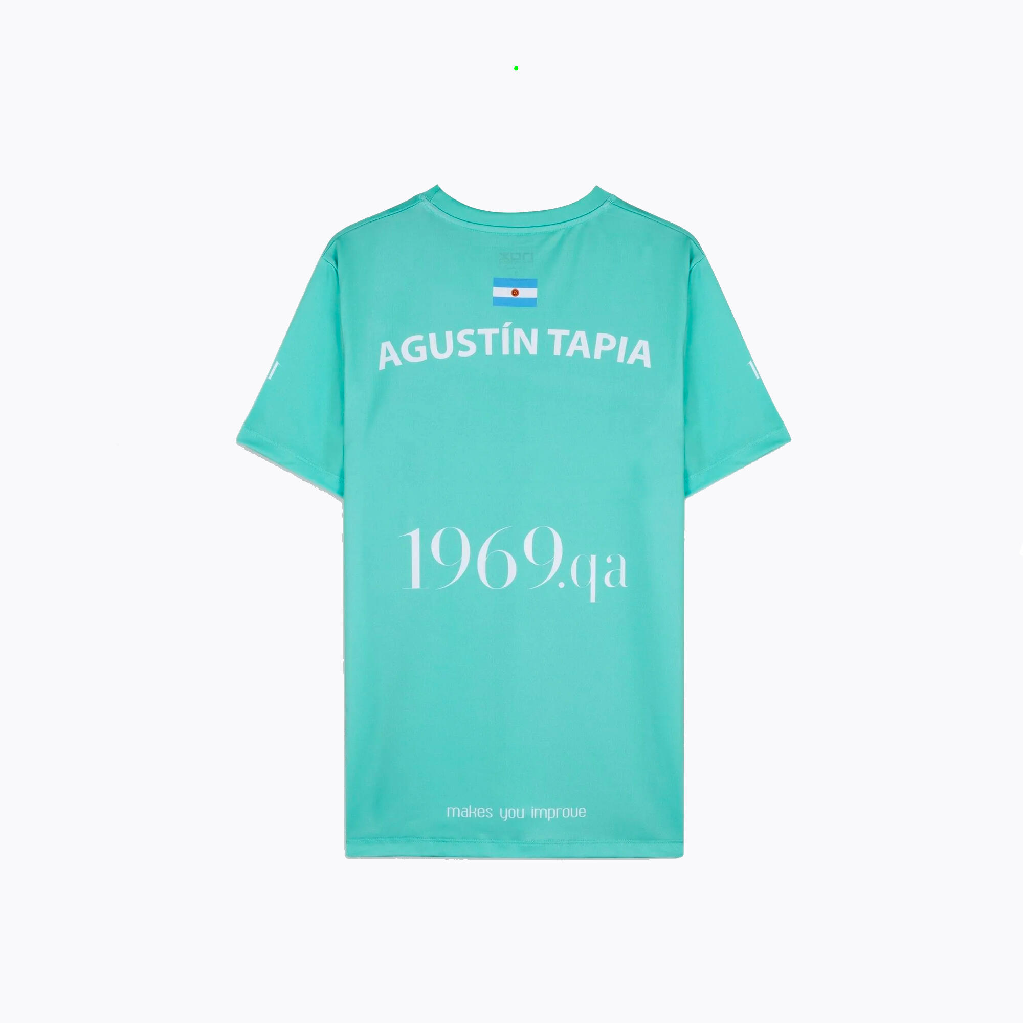 Men's Padel Short-Sleeved T-Shirt AT10 Agustín Tapia - Grey 1/1