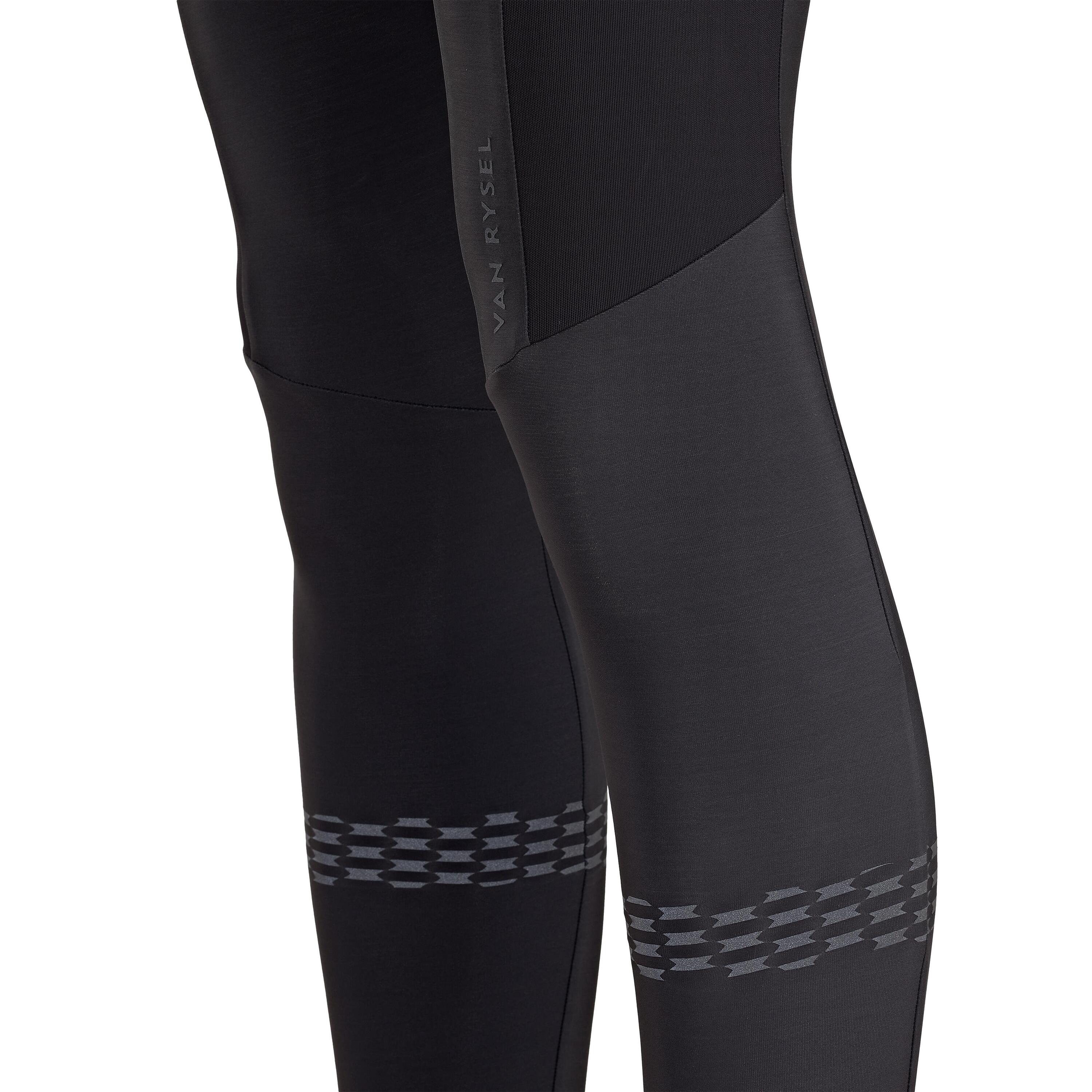 Women's Winter Road Cycling Bib Tights Racer - Black 3/3