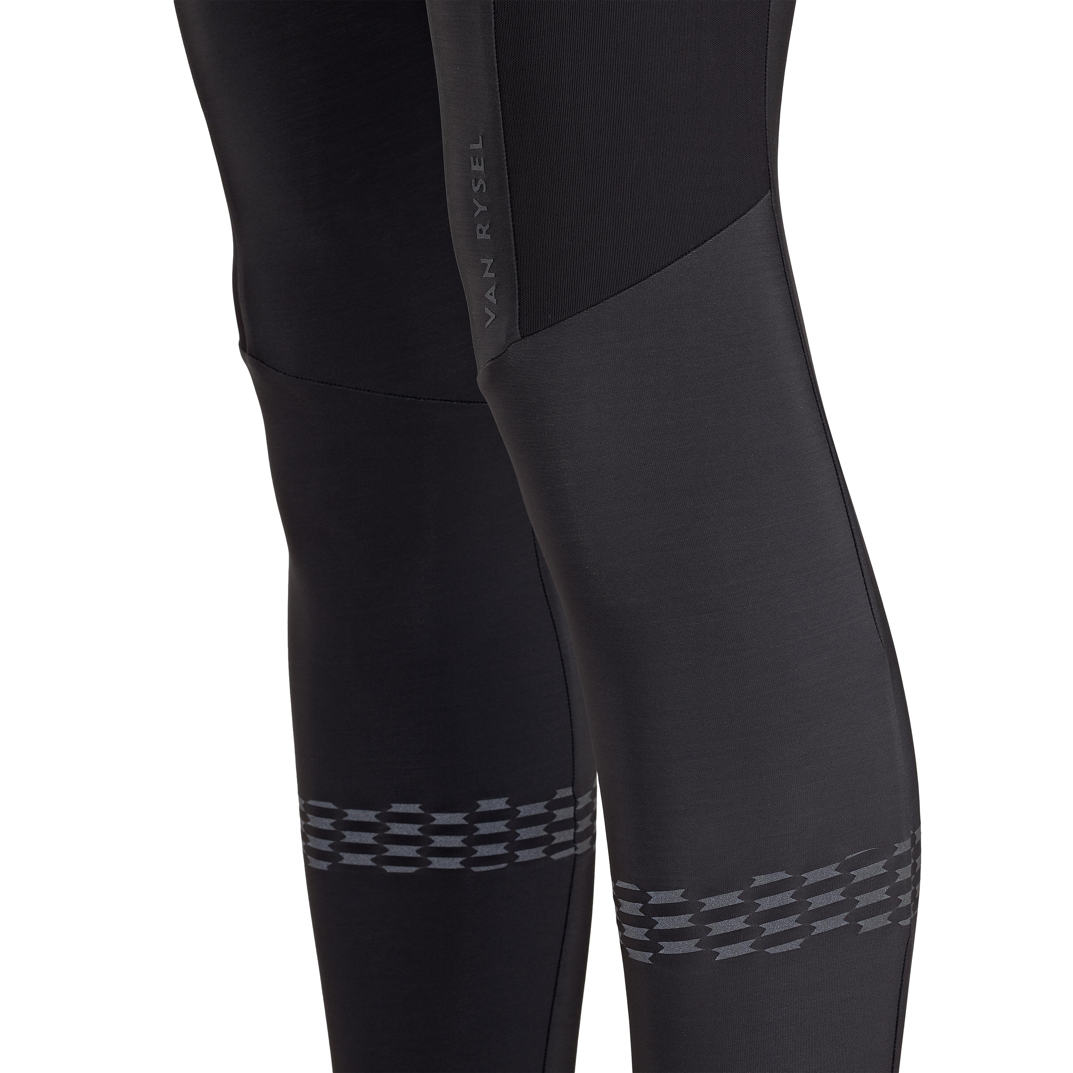 WINTER RACER BLACK WOMEN'S ROAD CYCLING BIB TIGHTS