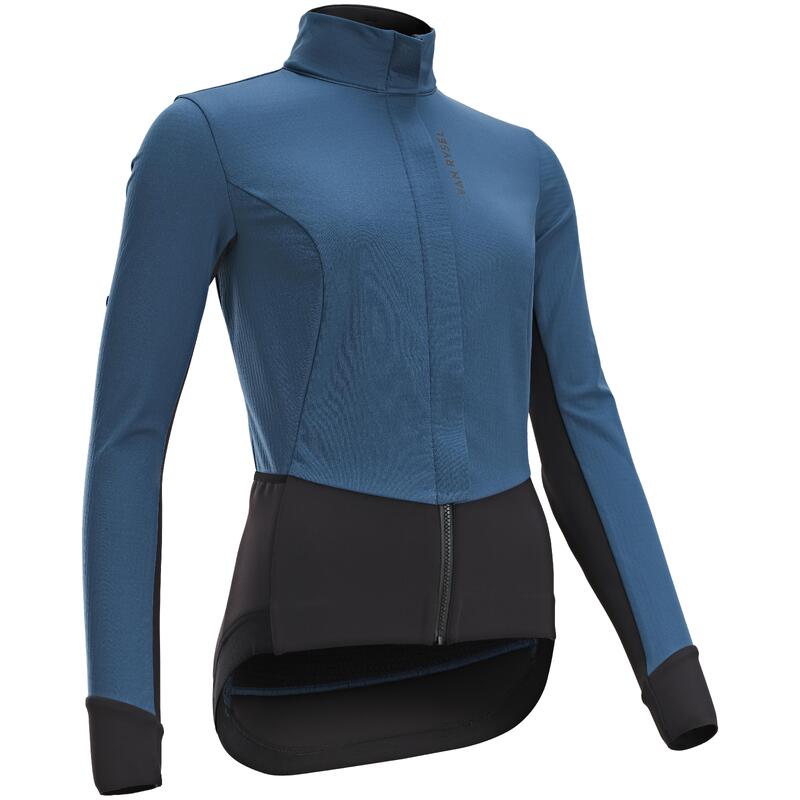 Chaqueta Ciclismo Carretera Endurance Mujer Pizarra Invierno