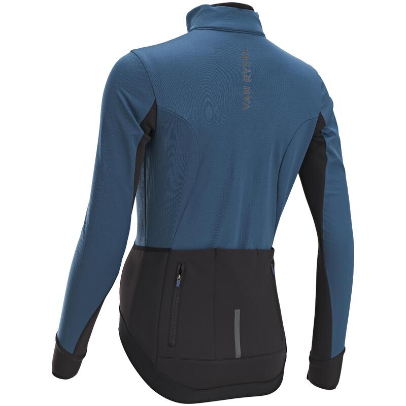 Chaqueta Ciclismo Carretera Endurance Mujer Pizarra Invierno