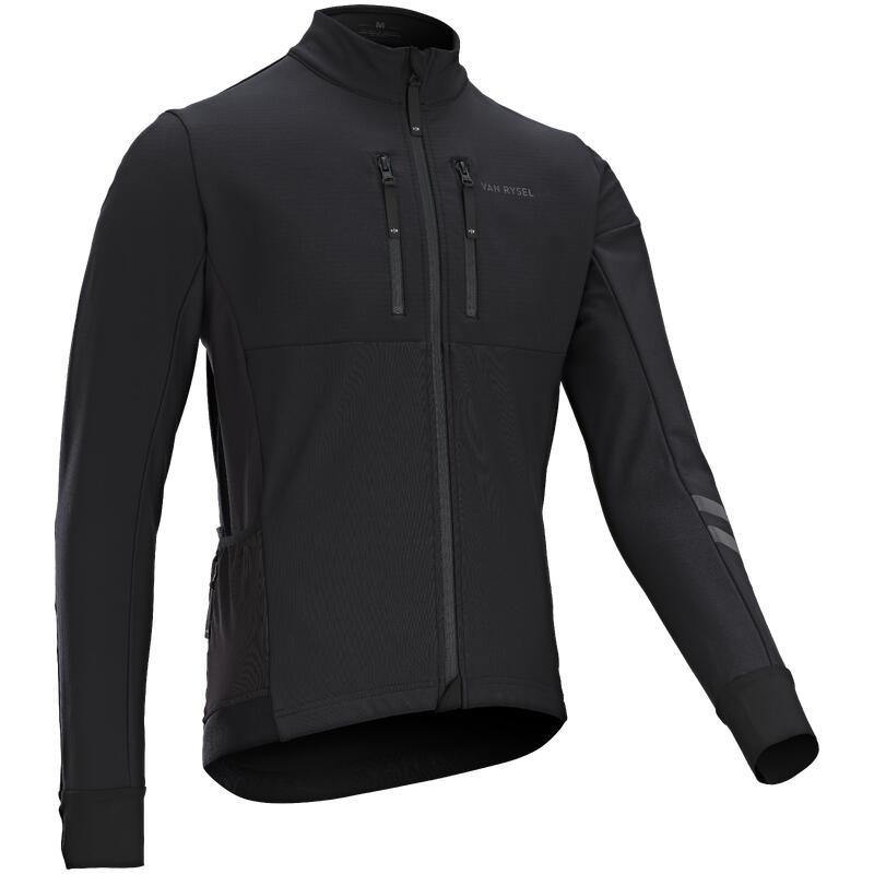 Fahrrad Winterjacke Herren Rennrad - Endurance schwarz