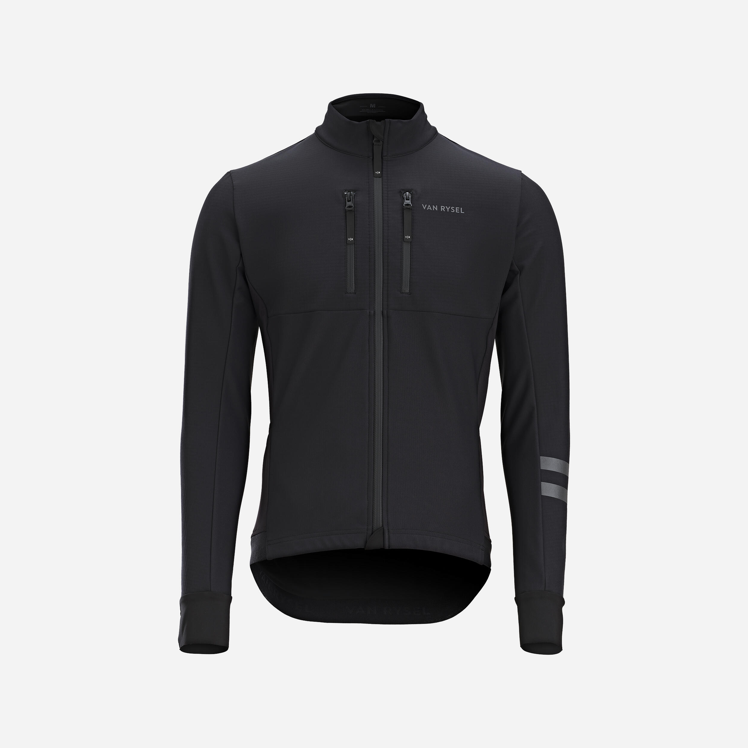 VAN RYSEL Men's Winter Road Cycling Jacket Endurance - Black