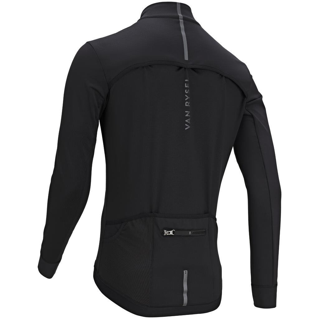 Rennrad Winterjacke Herren - Racer 2 - schwarz 