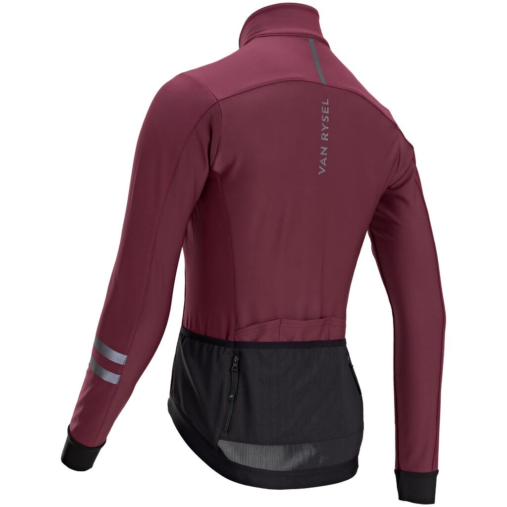 Women's Winter Road Cycling Jacket Endurance - Burgundy