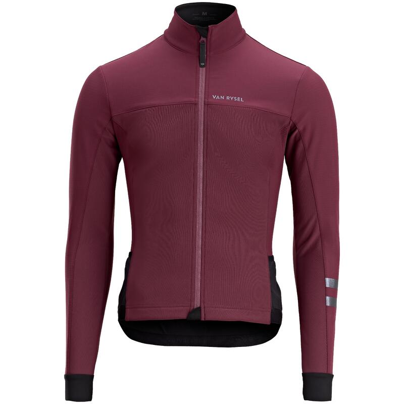 Chaqueta ciclismo carretera invierno Endurance mujer burdeos