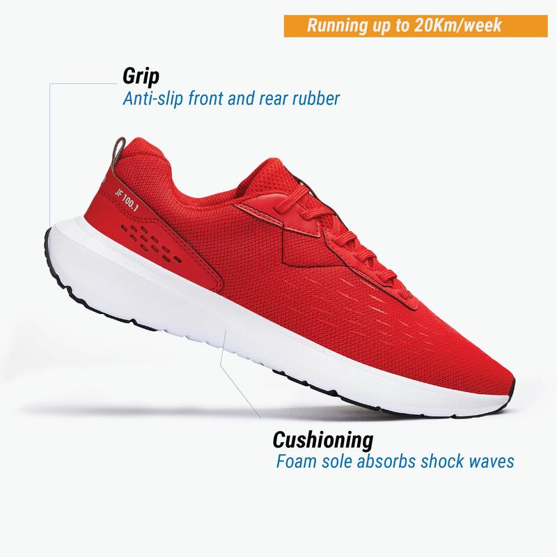 Încălțăminte Alergare Jogging RUN JOGFLOW 100.1 Negru-Gri Bărbați 