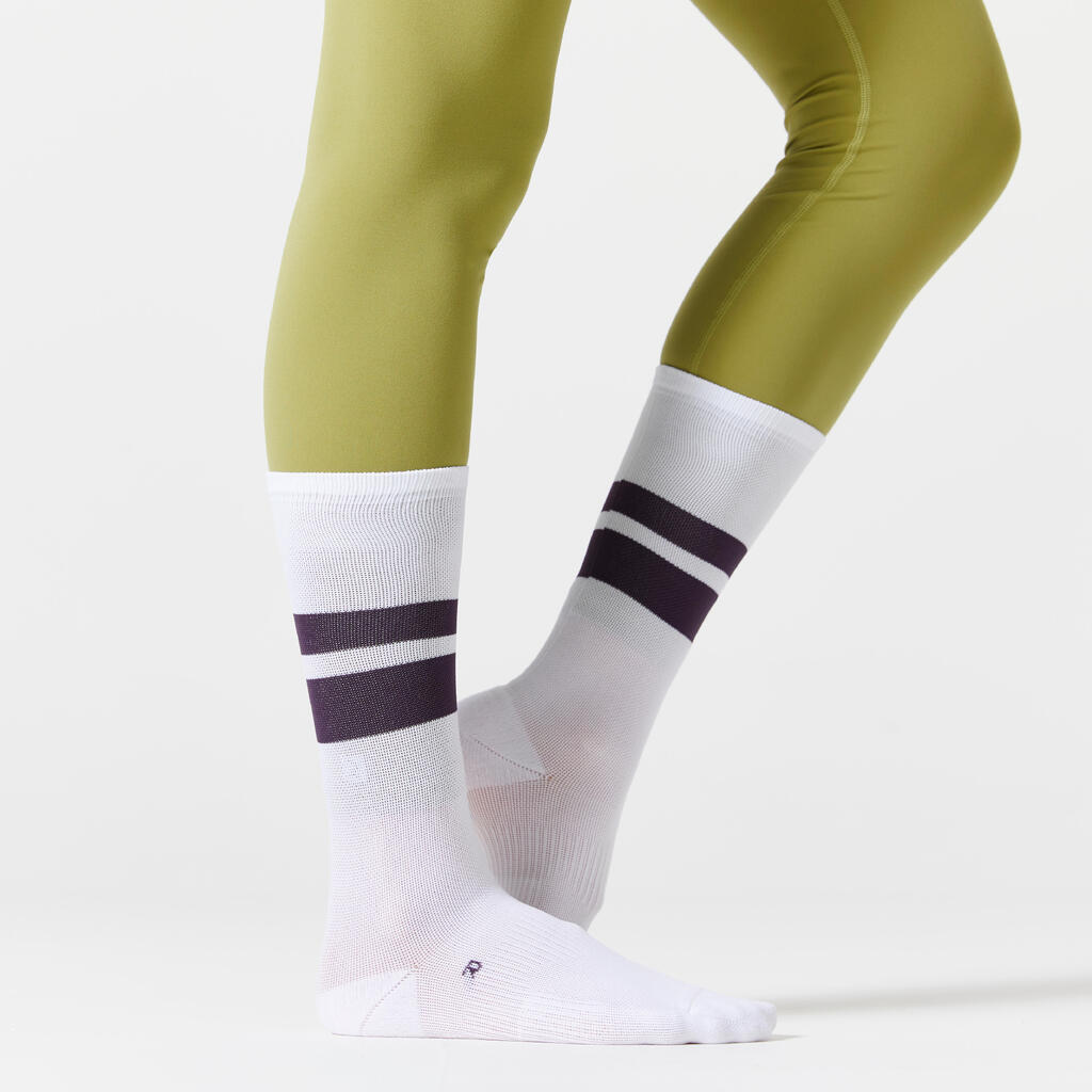 Mid-High Fitness Cardio Training Socks Twin-Pack