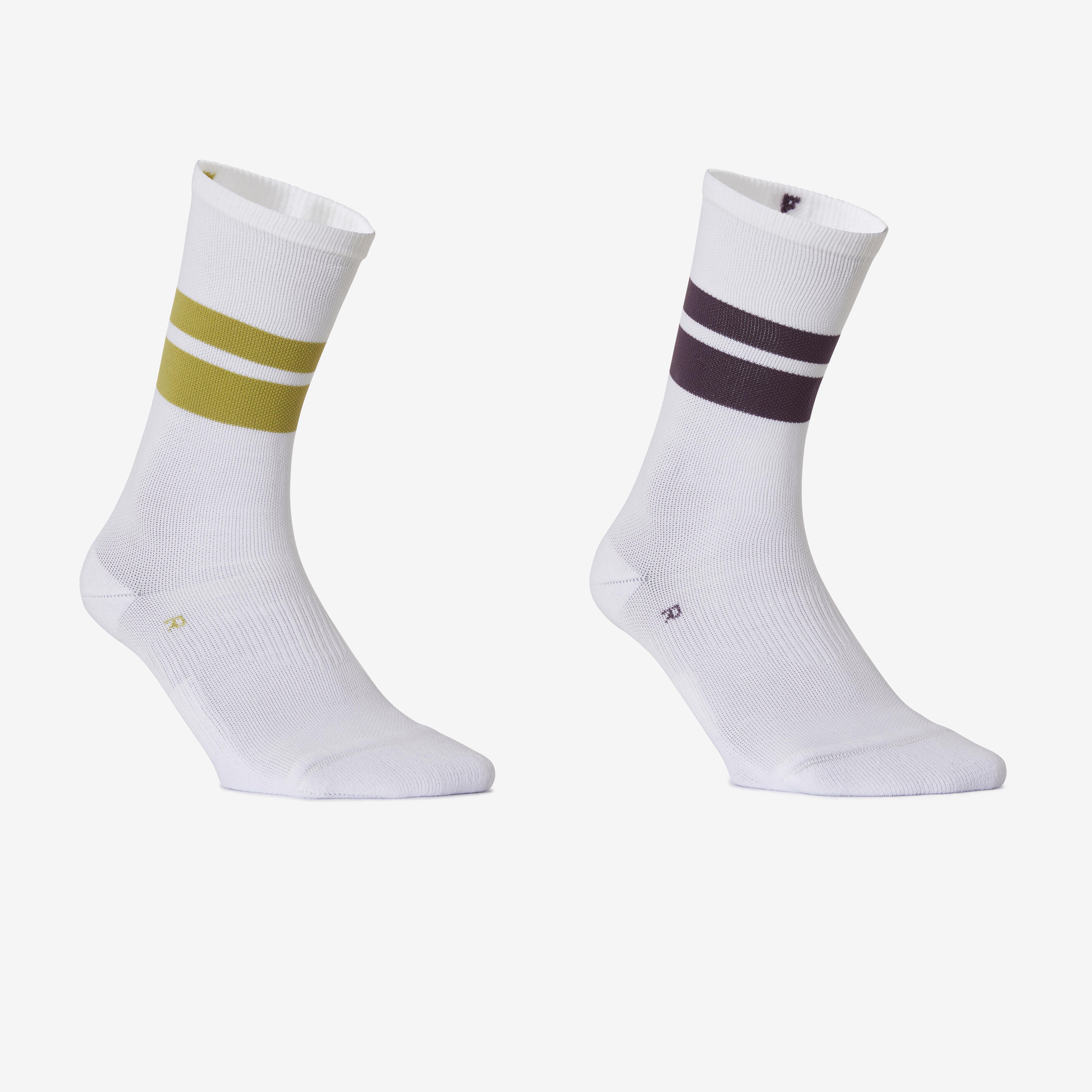 DOMYOS Mid-High Fitness Cardio Training Socks Twin-Pack