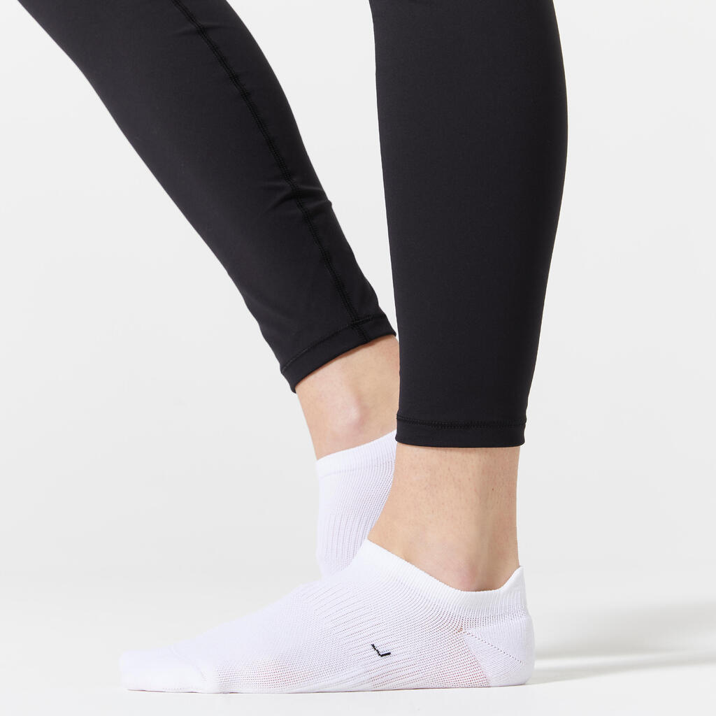 Čarape za vježbanje Invisible ženske bijele x 2
