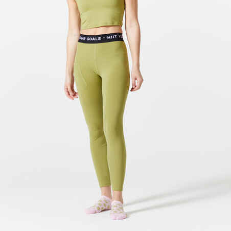 Αόρατες κάλτσες προπόνησης Fitness Cardio, 3 ζεύγη - Πράσινο/Ροζ με σχέδιο