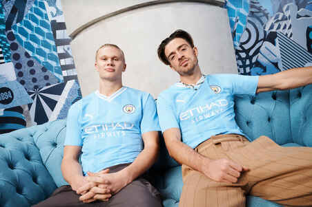 Suaugusiųjų „Manchester City“ 23/24 m. sezono namų varžybų marškinėliai