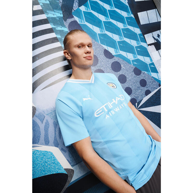 Tricou Fotbal Puma Replică Manchester City Teren propriu 23/24 Adulți