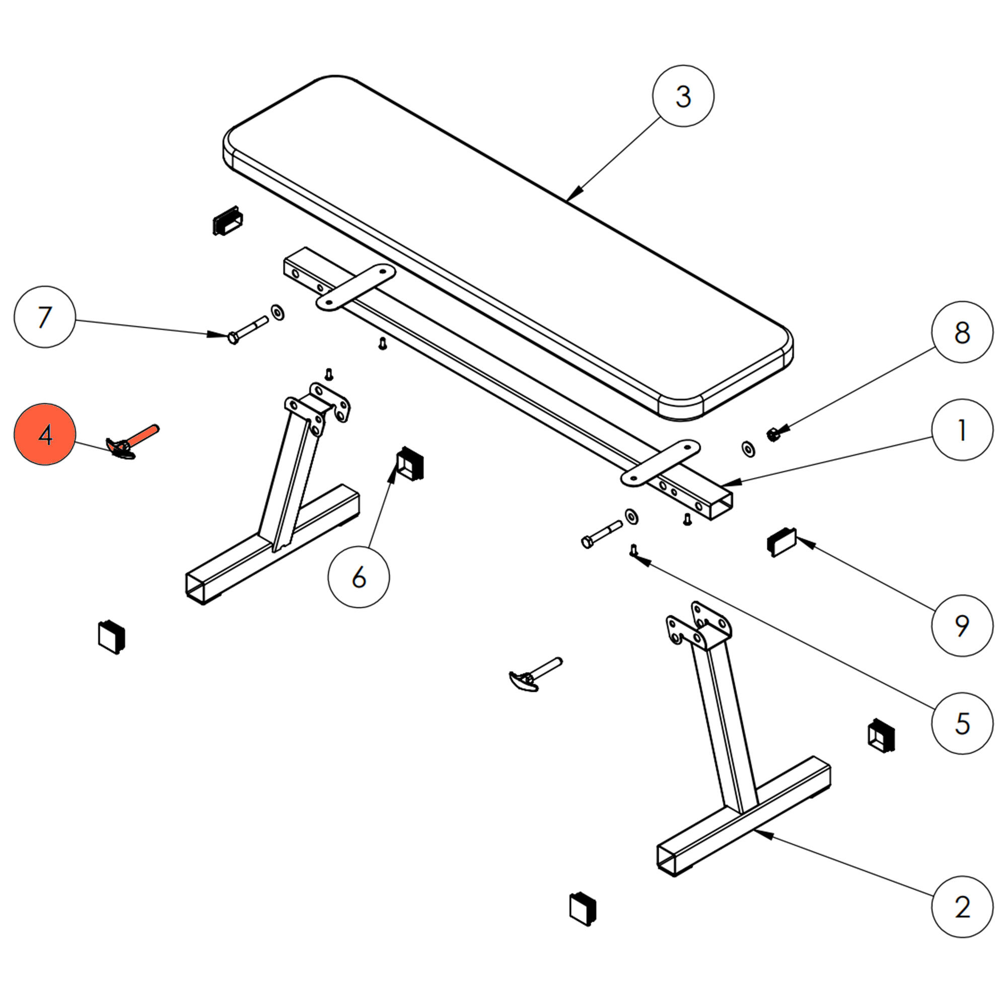 BENCH 100 - PIN