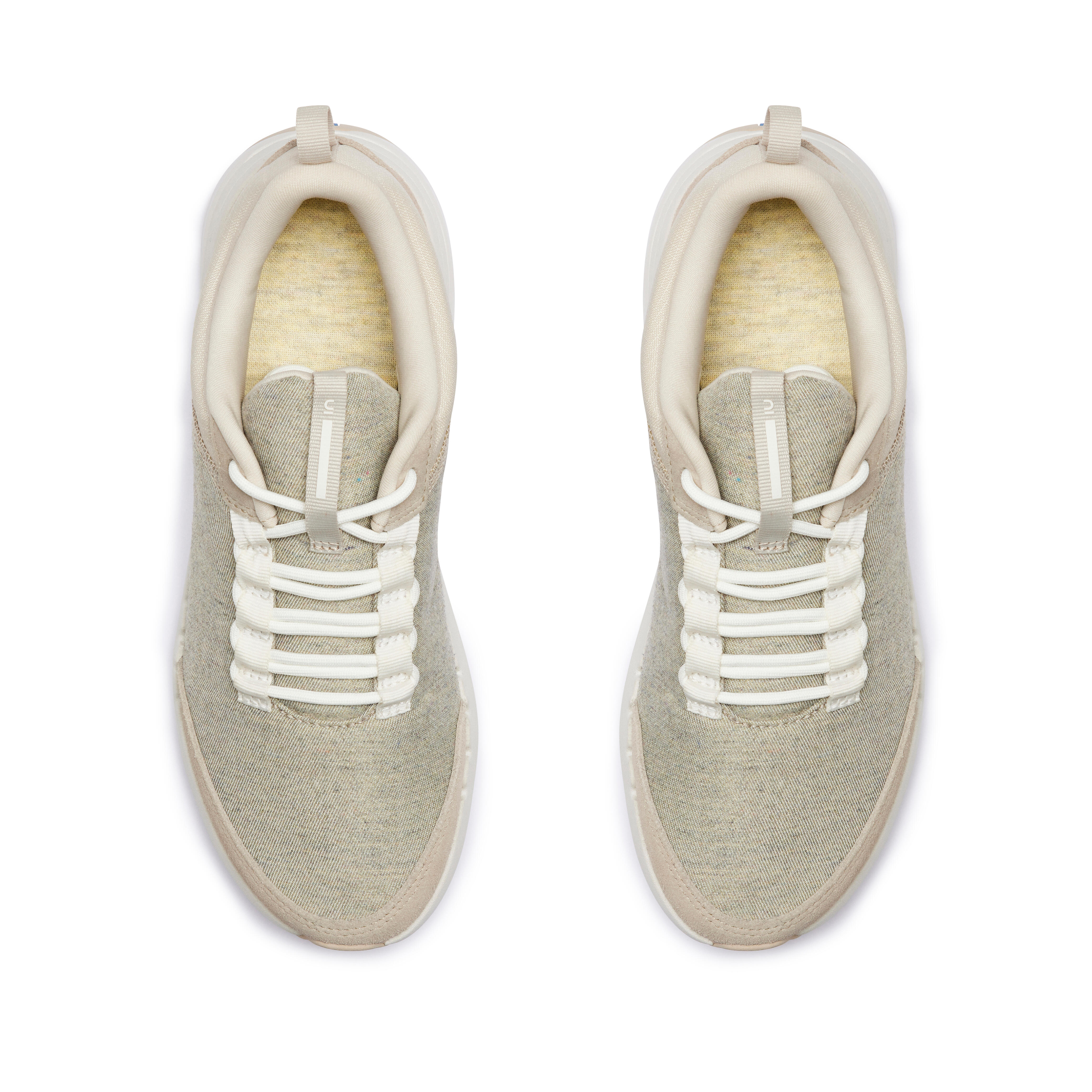 Womens urban walking shoes - grey/beige