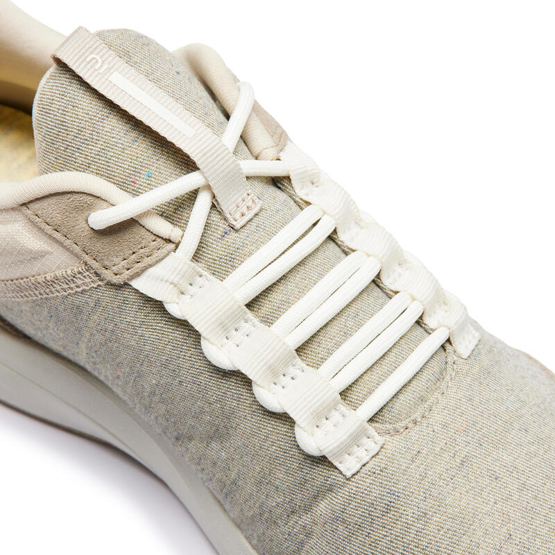 Wandelschoenen voor de stad dames Walk Active grijs beige