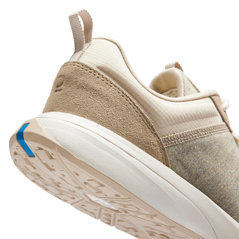 Sneakers voor wandelen in de stad dames Walk Active grijs beige