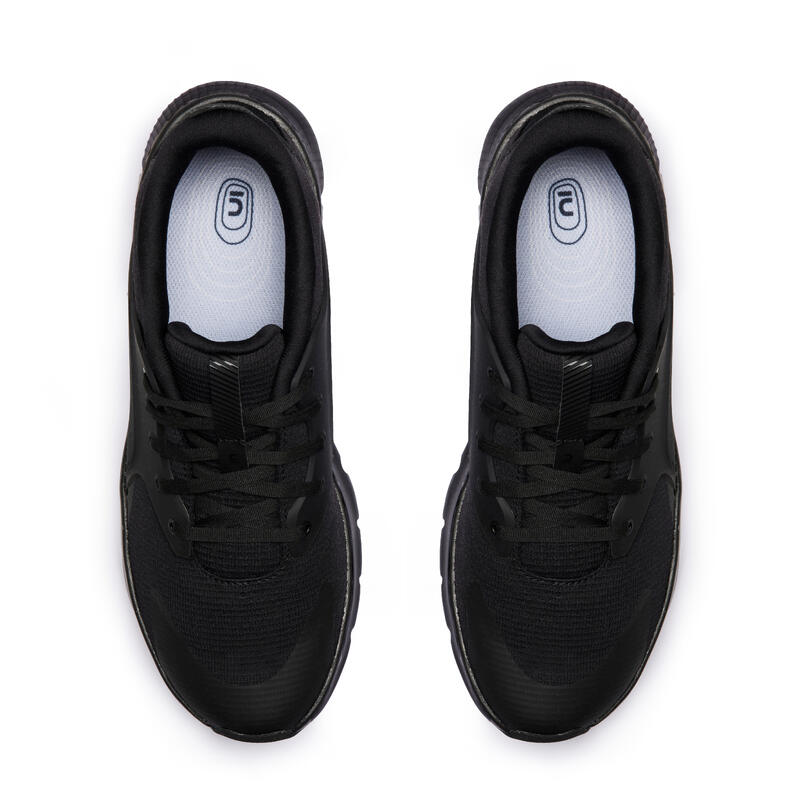 Wandelsneakers voor heren standaardbreedte SW500.1 zwart