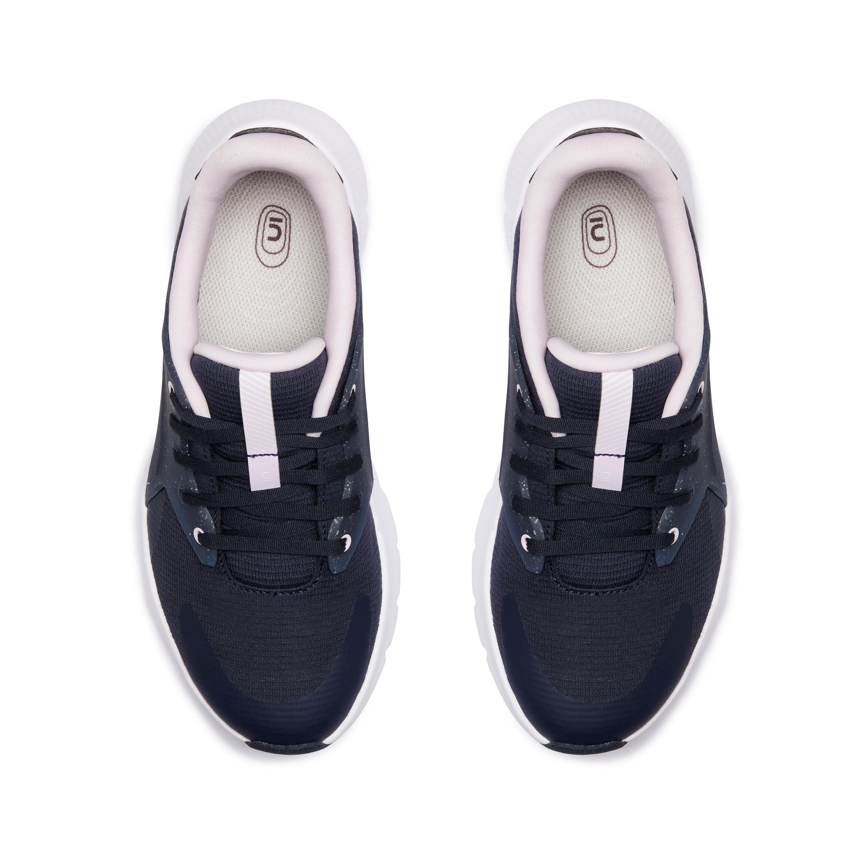 Baskets de marche pieds larges femme, SW500.1 bleu 6/12