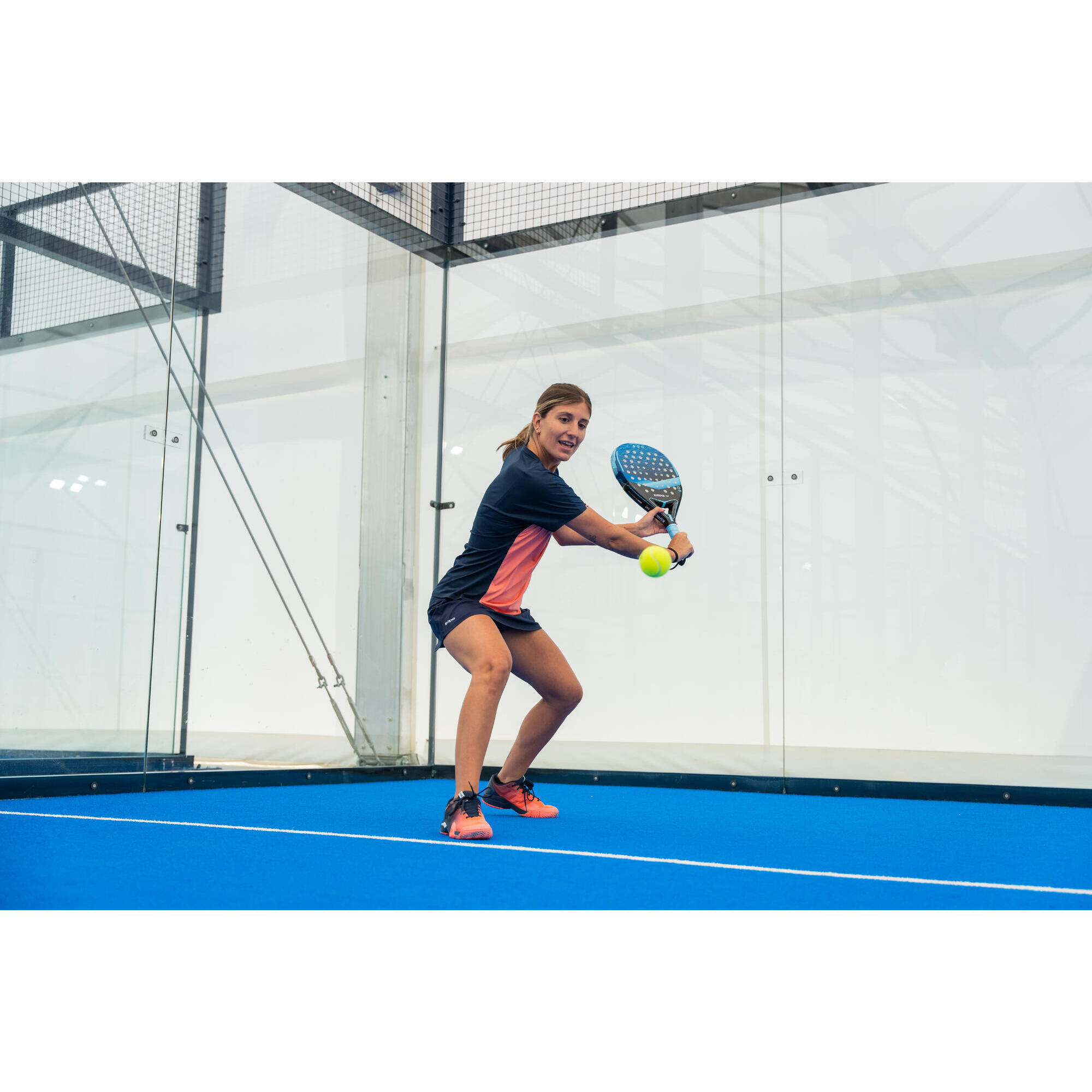 Chaussures de padel femme - Kuikma PS 590 Corail Bleu 8/9