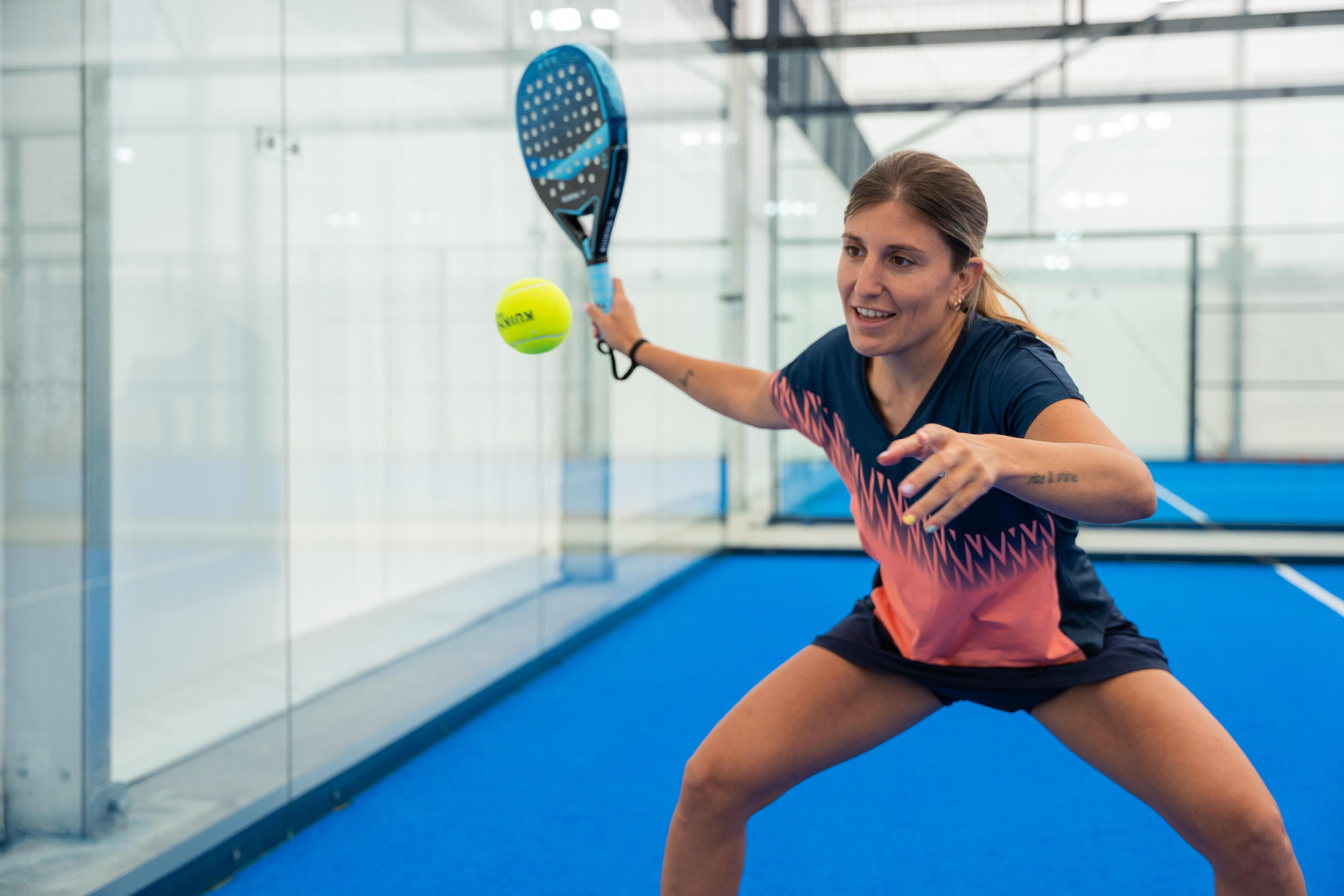 Dámské tričko na padel s krátkým rukávem PTS500 10/11