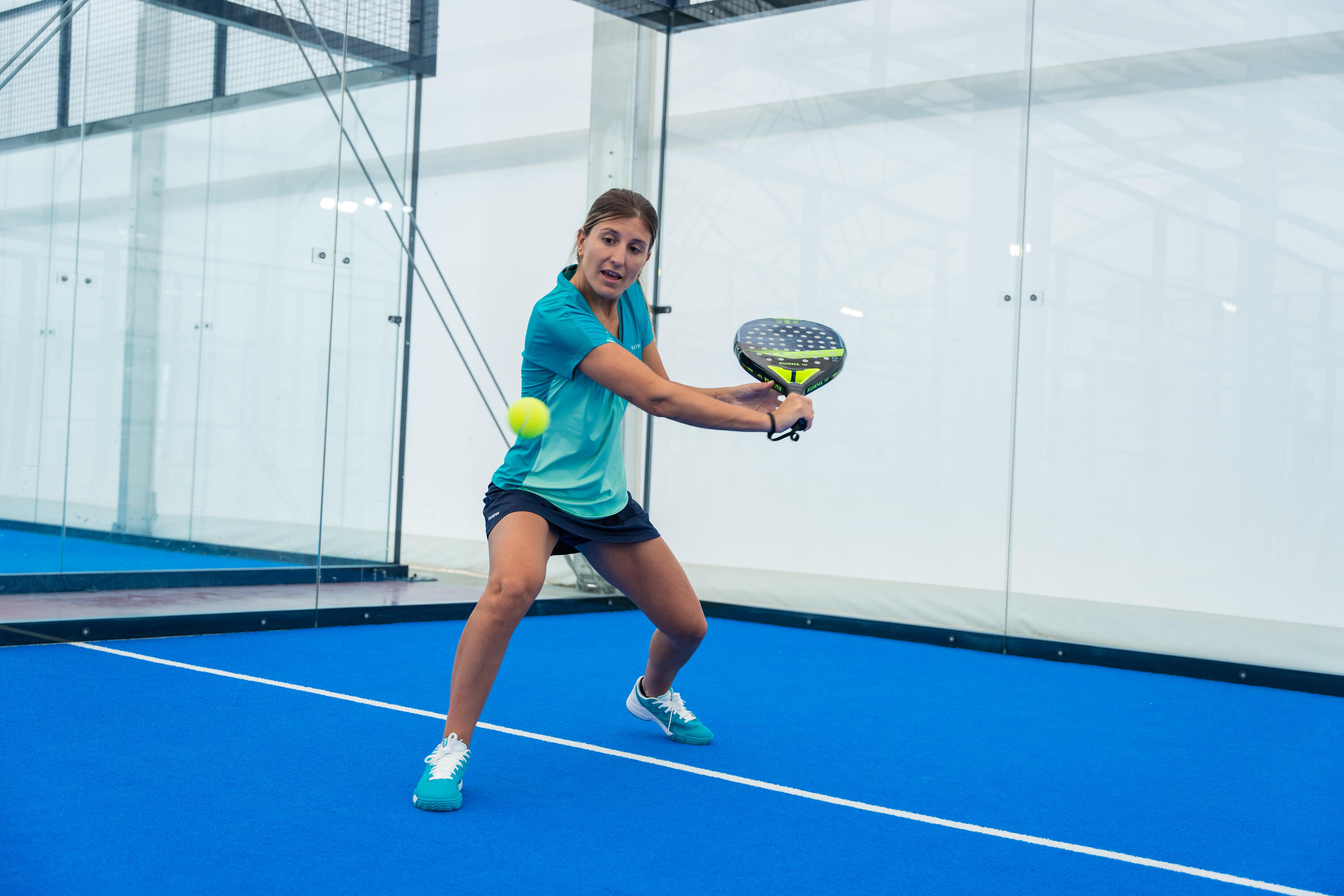 Dámská sukně na padel Kuikma PSK500 modrá 7/7