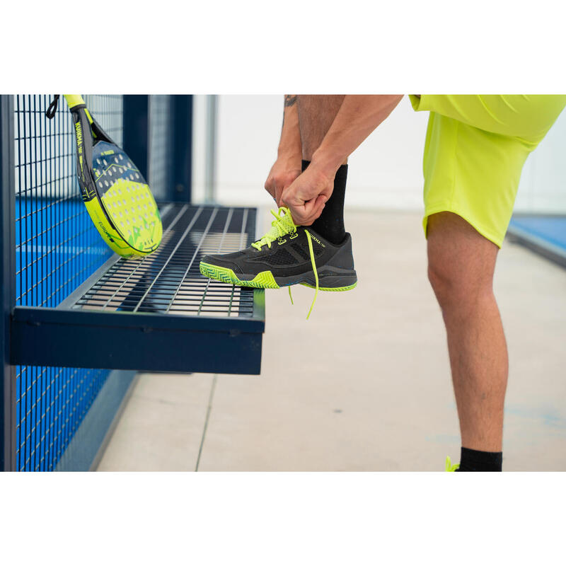 Chaussures de padel Homme - PS 500 noir jaune