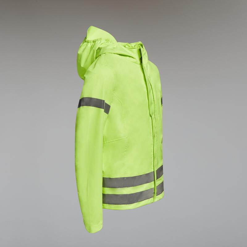 Fahrrad Regenjacke 500 Kinder neongelb