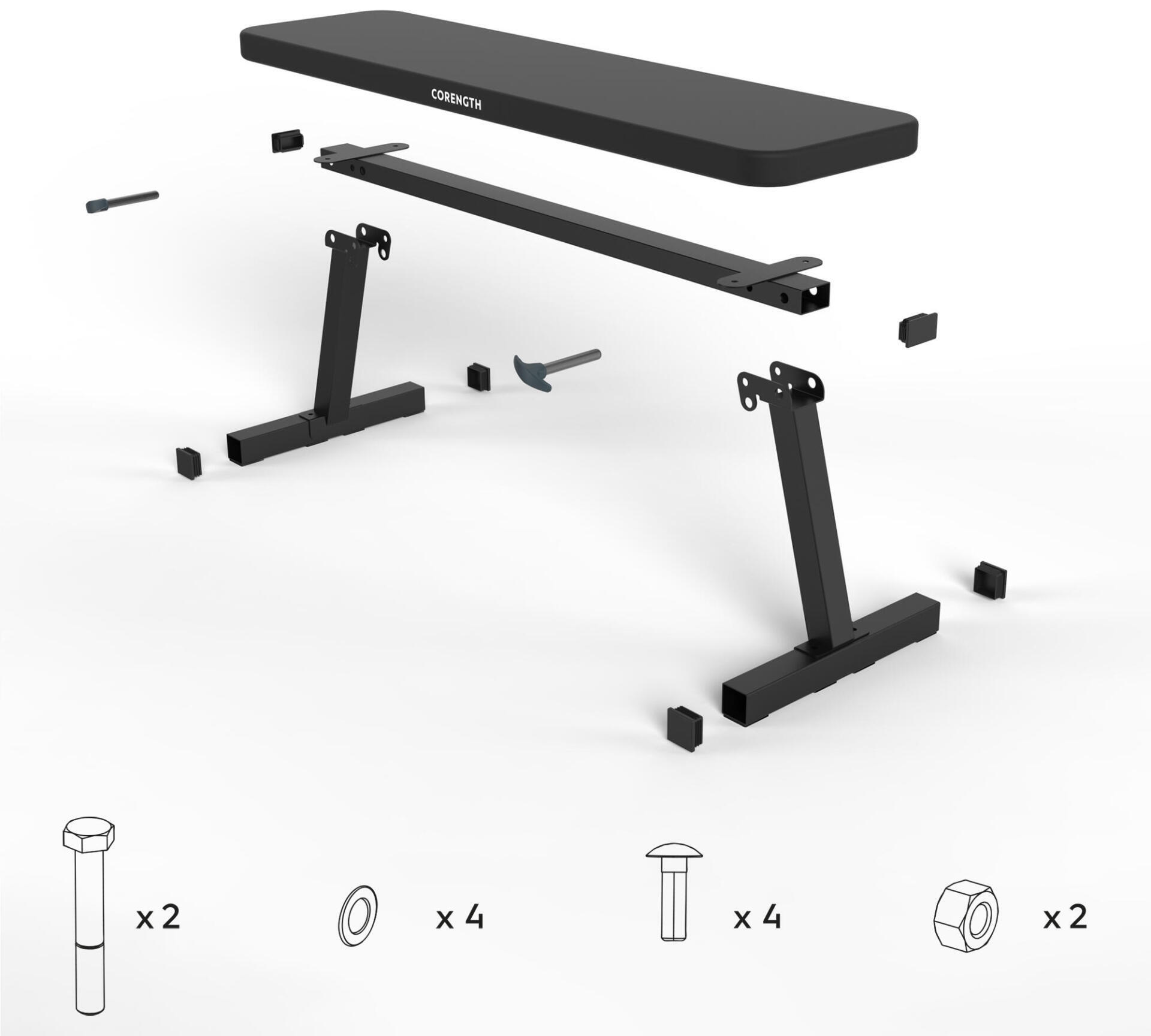 Inklapbare fitnessbank Bench 100 Corength