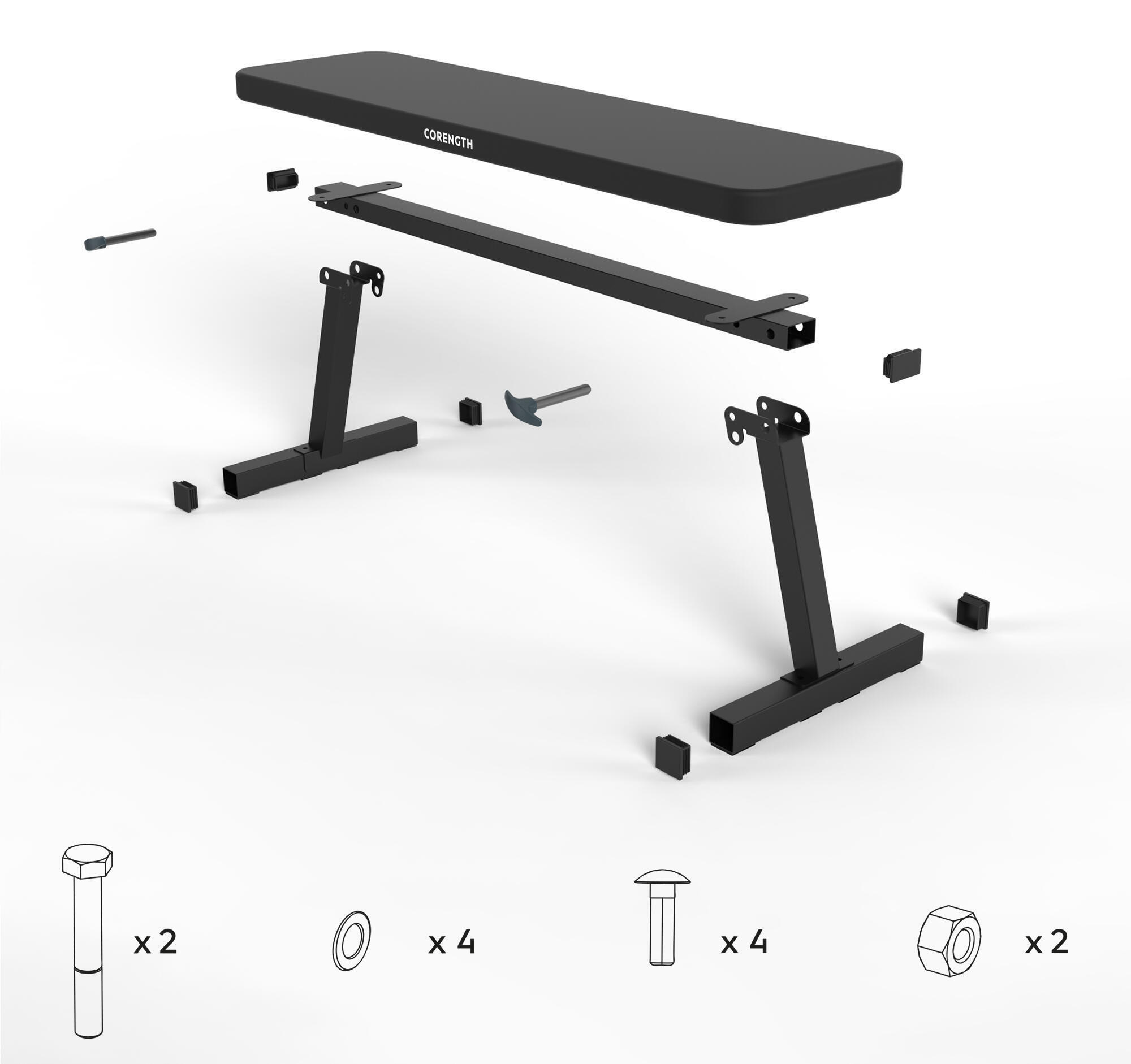 Inklapbare fitnessbank Bench 100 Corength