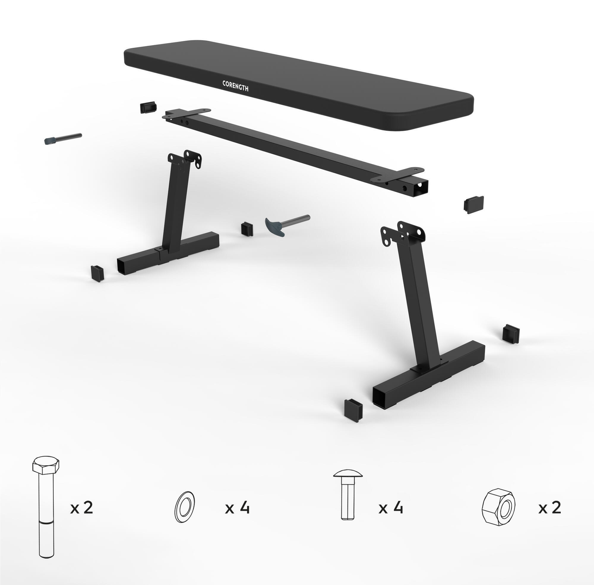 BENCH 100 KLANTENSERVICE HANDLEIDING REPARATIE CORENGTH DOMYOS FITNESSBANK 100