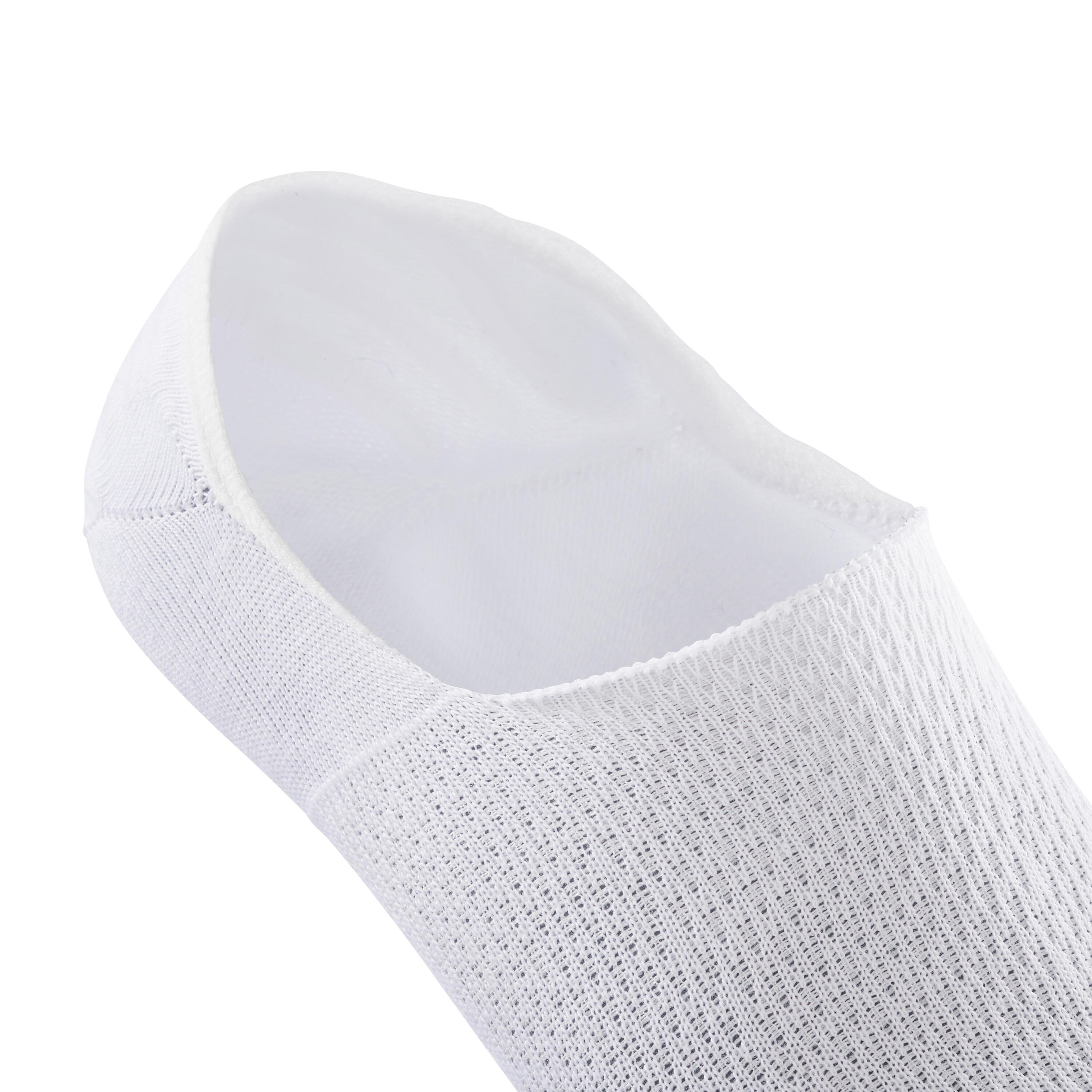 Invisible walking socks - pack of 2 pairs - white/grey 7/9