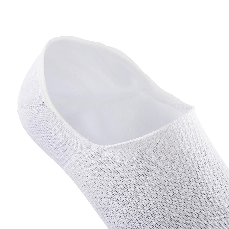 Chaussettes de marche invisibles blanches grises - lot de 2 paires