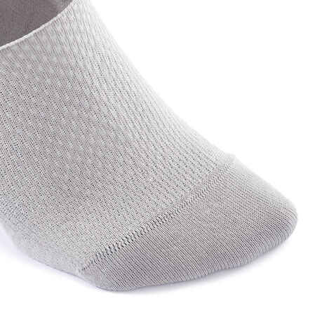 Invisible walking socks - pack of 2 pairs - white/grey