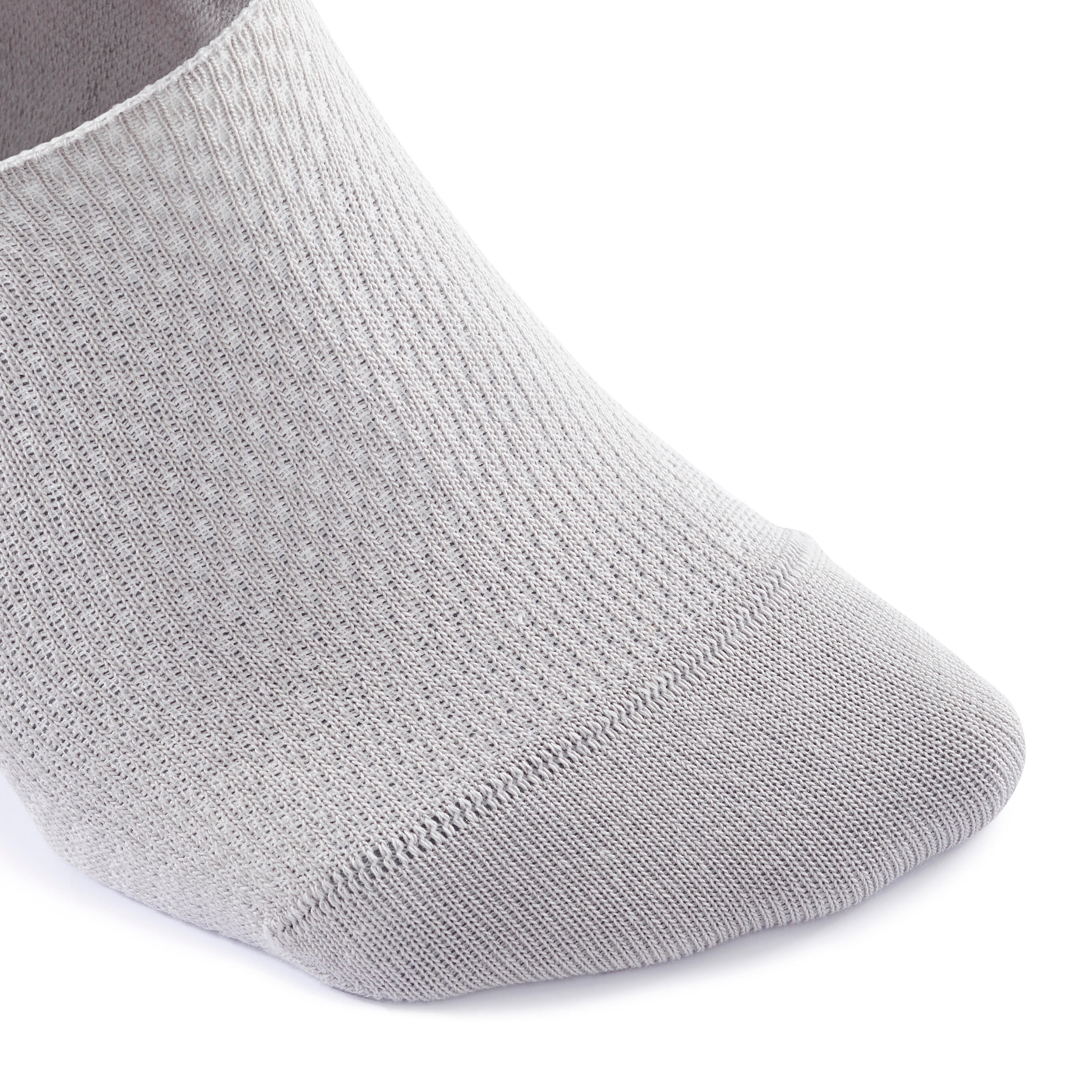 Invisible walking socks - pack of 2 pairs - white/grey 4/9