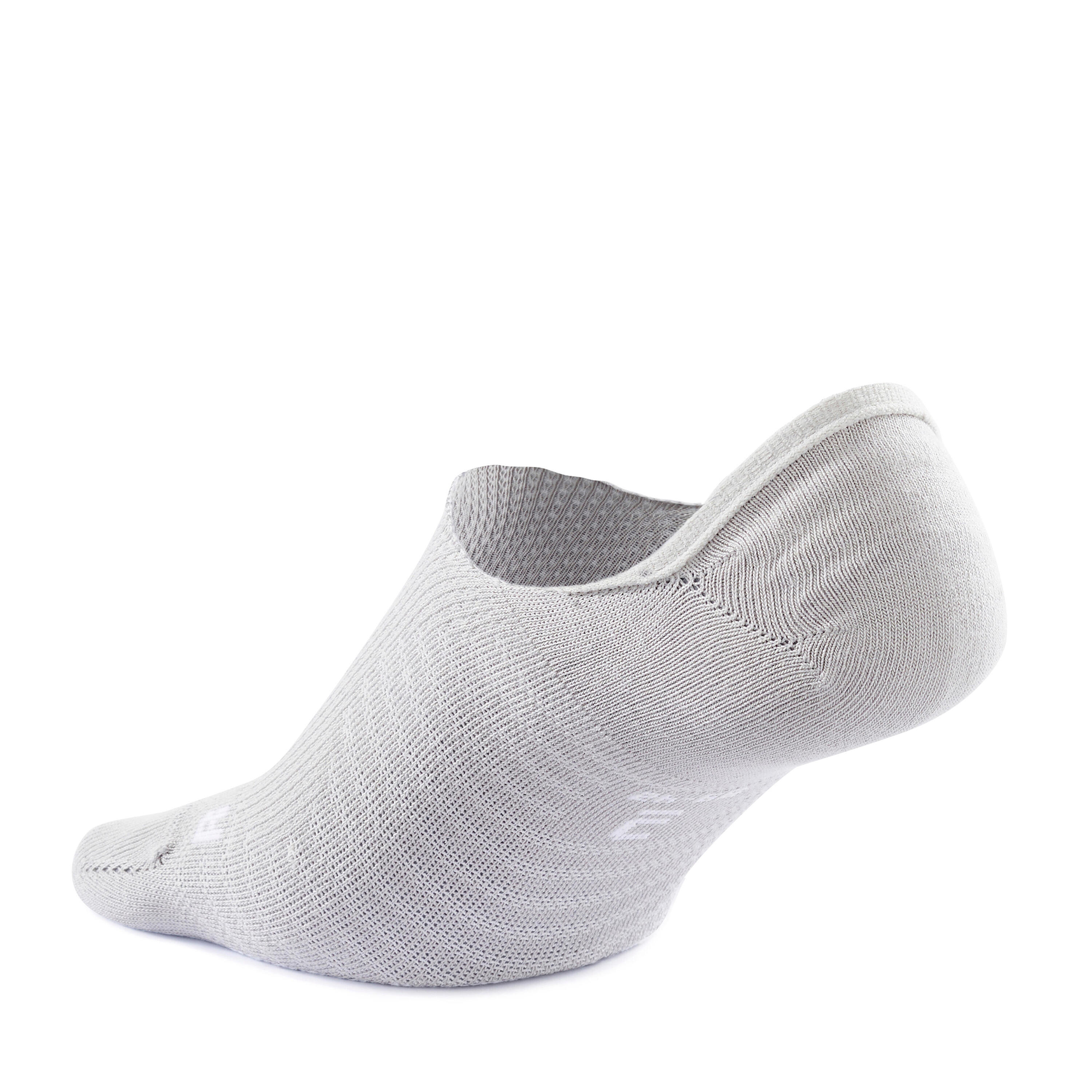 Invisible walking socks - pack of 2 pairs - white/grey 5/9