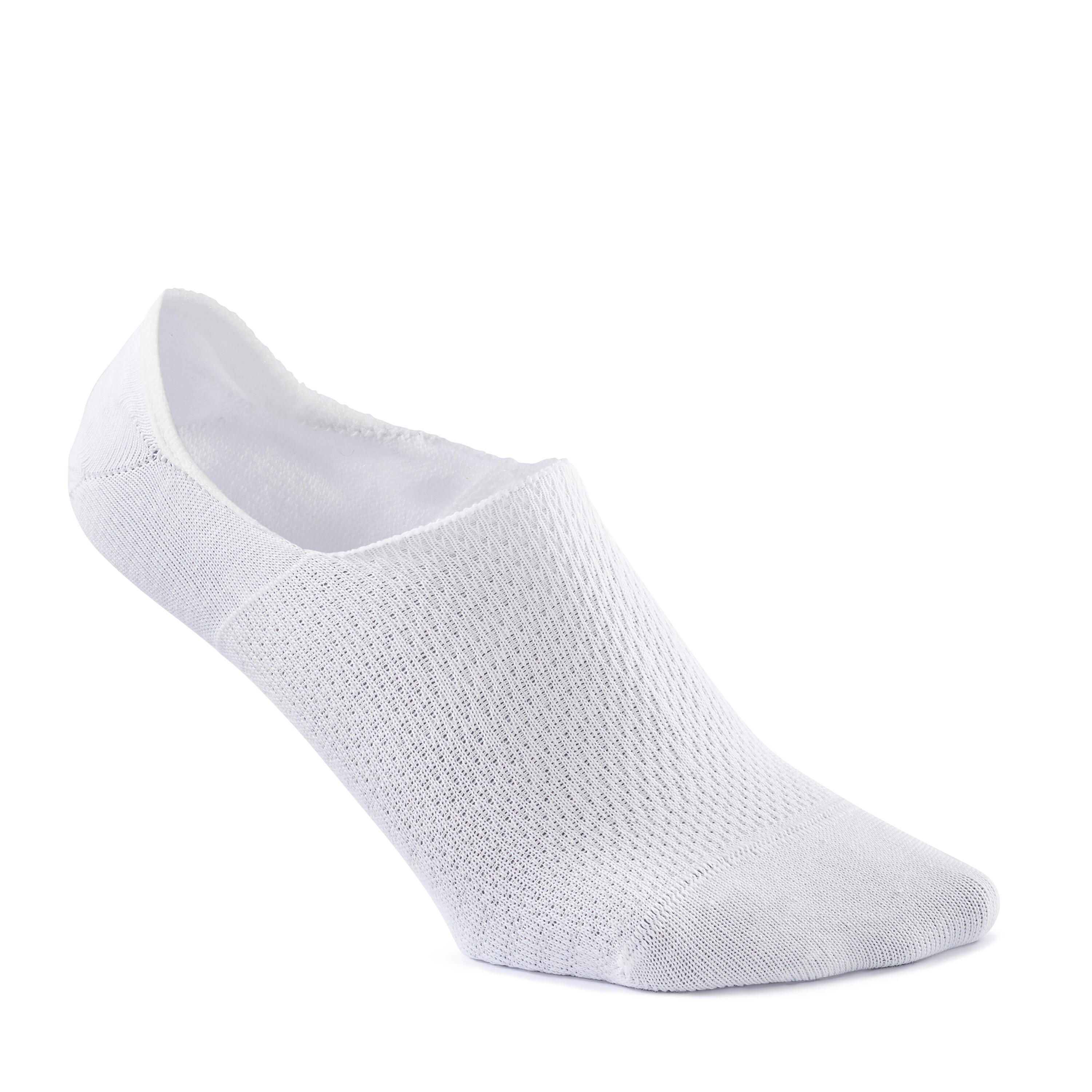 Invisible walking socks - pack of 2 pairs - white/grey 6/9
