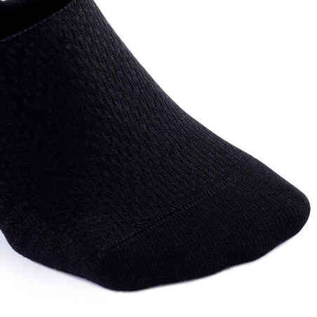 Invisible walking socks - pack of 2 pairs - black