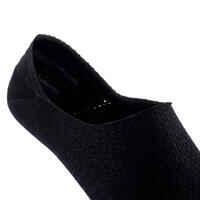 Invisible walking socks - pack of 2 pairs - black